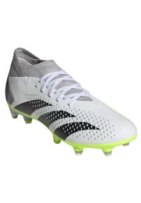 Adidas - Buty piłkarskie adidas Predator Accuracy.3 Sg M IE9492 białe białe. Zapięcie: sznurówki. Kolor: biały. Materiał: syntetyk, guma. Sport: piłka nożna #3