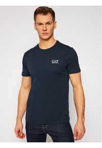 EA7 Emporio Armani T-Shirt 8NPT51 PJM9Z 1578 Granatowy Regular Fit. Kolor: niebieski. Materiał: bawełna #1