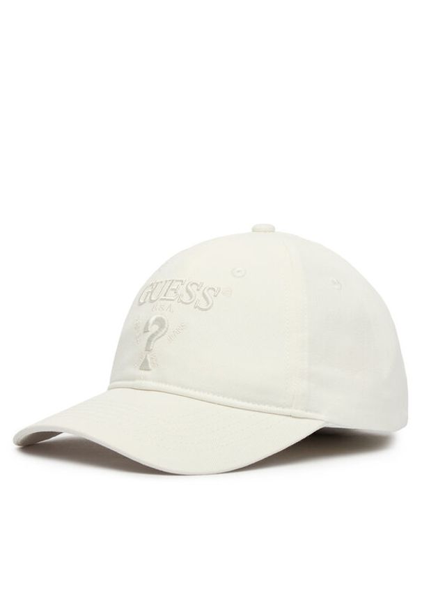 Guess Czapka z daszkiem M5RZ11 WO07T Biały. Kolor: biały. Materiał: bawełna