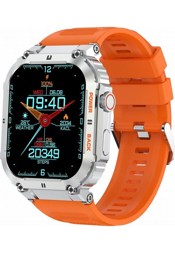 Smartwatch Gravity GT6-4 Pomarańczowy. Rodzaj zegarka: smartwatch. Kolor: pomarańczowy