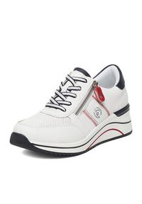Remonte Sneakersy D0T04-81 Biały. Kolor: biały. Materiał: syntetyk, skóra #6