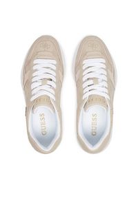 Guess Sneakersy FLPVI3 ELE12 Beżowy. Kolor: beżowy. Materiał: skóra