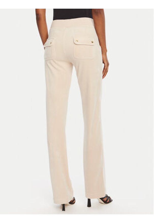 Juicy Couture Spodnie dresowe Del Ray JCAP180G Beżowy Regular Fit. Kolor: beżowy. Materiał: syntetyk