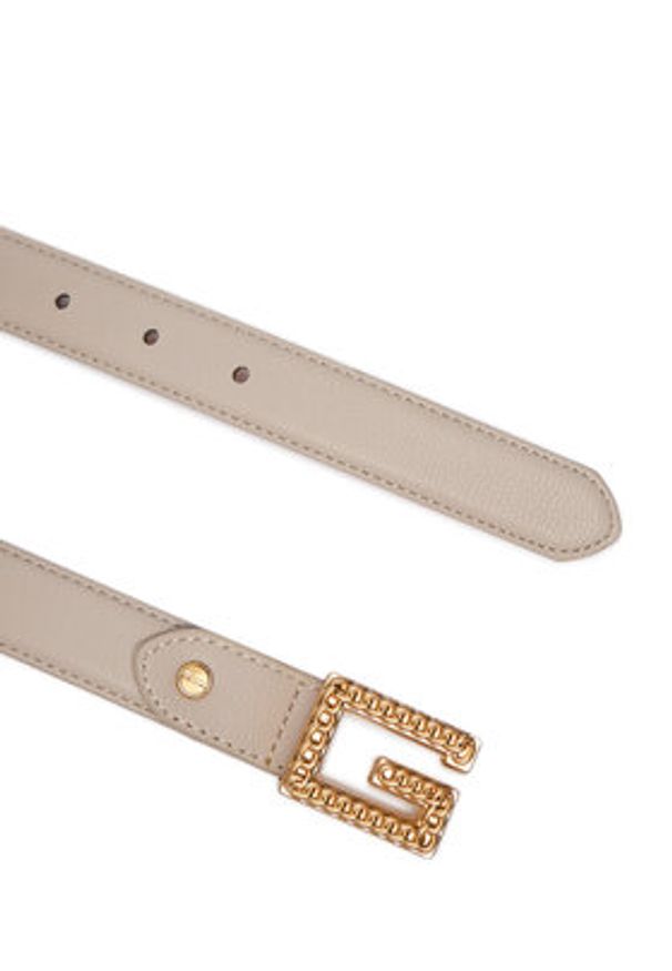 Guess Pasek Damski BW9275 P5425 Beżowy. Kolor: beżowy. Materiał: skóra