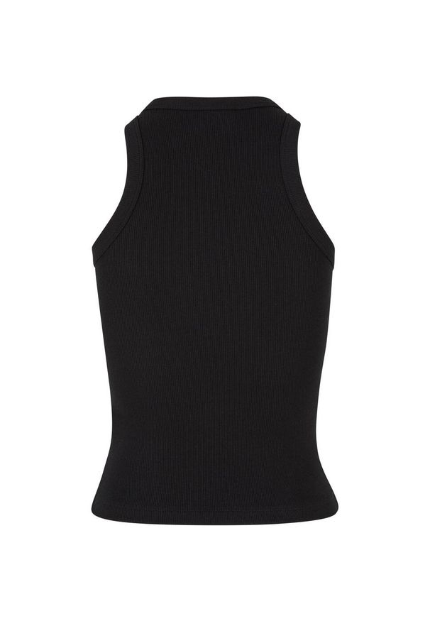 Urban Classics - Top Z Prążkowanym Tyłem Dla Kobiet. Kolor: czarny. Materiał: prążkowany