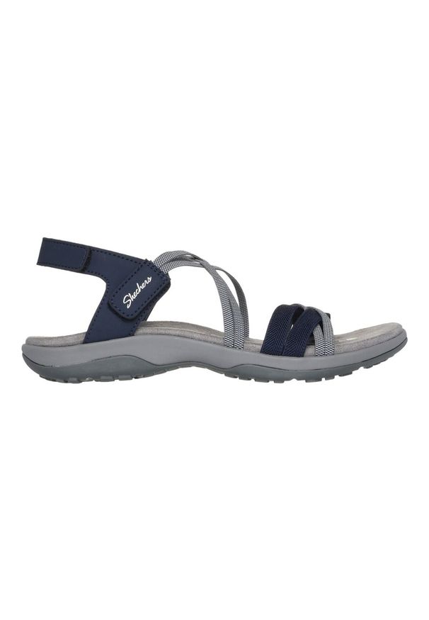 skechers - Buty do chodzenia damskie Skechers Reggae Slim Takes Two. Zapięcie: rzepy. Kolor: niebieski. Materiał: syntetyk, tkanina, materiał. Sport: turystyka piesza
