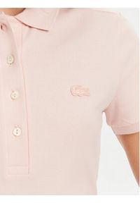 Lacoste Polo PF5462 Różowy Slim Fit. Typ kołnierza: polo. Kolor: różowy. Materiał: bawełna #6
