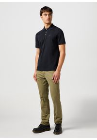 Wrangler - MESKA KOSZULKA WRANGLER POLO SHIRT BLACK 112365465. Typ kołnierza: polo #2