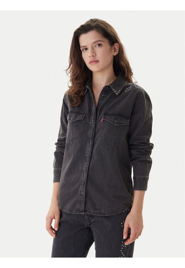 Levi's® Koszula jeansowa Western 16786-0108 Czarny Regular Fit. Kolor: czarny. Materiał: bawełna