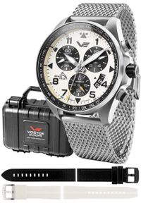 Zegarek męski Vostok Europe 6S30-325A743-MEGA SET srebrny. Kolor: srebrny #1