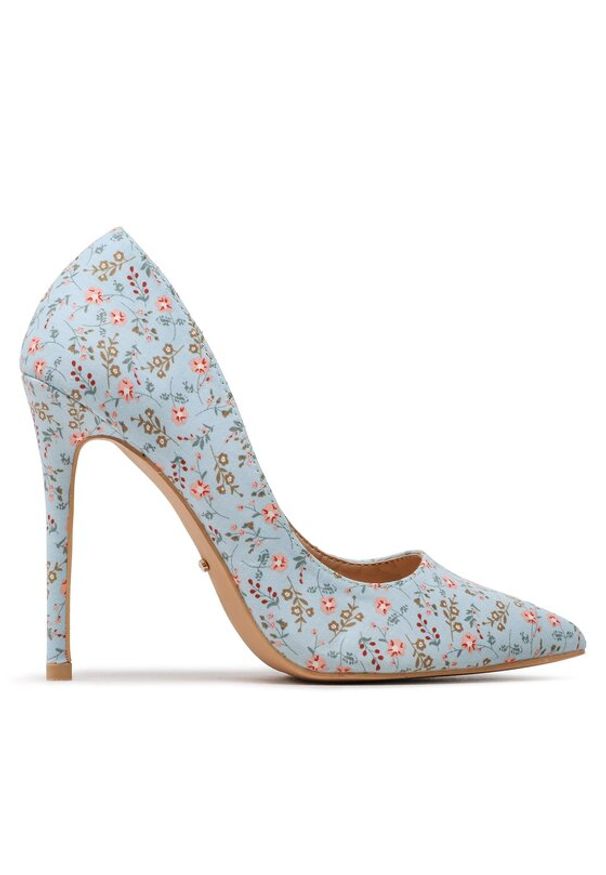 DeeZee Szpilki KL-HT92831-49 Błękitny. Kolor: niebieski. Materiał: materiał. Obcas: na szpilce