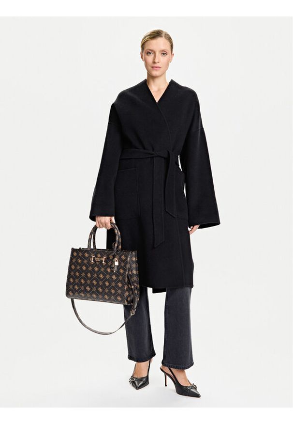 Guess Torebka Silia HWGP98 90220 Brązowy. Kolor: brązowy. Materiał: skórzane