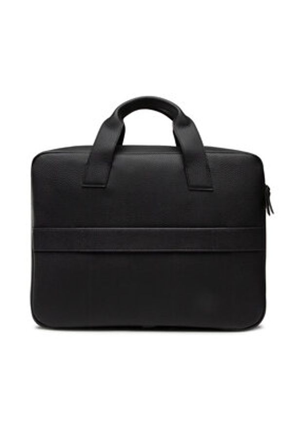 TOMMY HILFIGER - Tommy Hilfiger Torba na laptopa Essential Pu Computer Bag AM0AM09507 Czarny. Kolor: czarny. Materiał: skóra