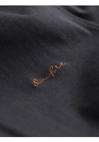 Ombre Clothing - Męska bawełniana koszula REGULAR z dzianiny single jersey - grafitowa V6. Kolor: szary. Materiał: bawełna, jersey, dzianina. Wzór: haft, kolorowy #8