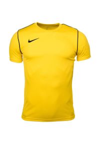 Koszulka sportowa dla dzieci Nike Dri Fit Park. Kolor: żółty. Technologia: Dri-Fit (Nike)