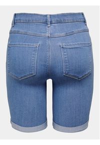only - ONLY Szorty jeansowe Rain 15176847 Niebieski Bodycon Fit. Kolor: niebieski. Materiał: wiskoza