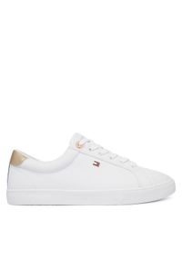 TOMMY HILFIGER - Tommy Hilfiger Sneakersy Im Sneaker FW0FW09652 Biały. Kolor: biały. Materiał: skóra #1