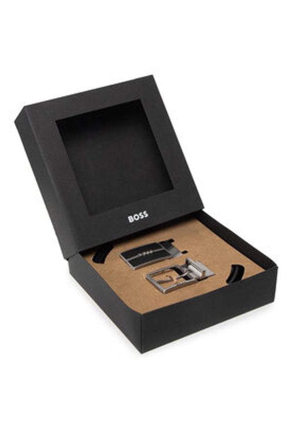 BOSS Pasek Męski Glor 50481183 Czarny. Kolor: czarny. Materiał: skóra