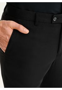 Pako Lorente - PAKO LORENTE – Czarne spodnie ganiturowe. Kolor: czarny. Materiał: poliester, elastan, wiskoza. Wzór: gładki. Styl: elegancki, młodzieżowy #2