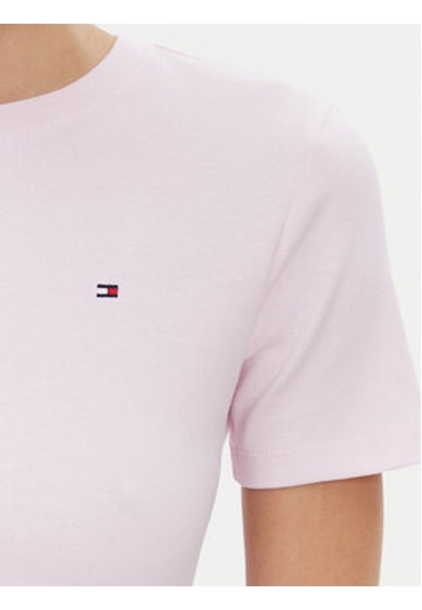 TOMMY HILFIGER - Tommy Hilfiger T-Shirt New Cody WW0WW40587 Różowy Regular Fit. Kolor: różowy. Materiał: bawełna