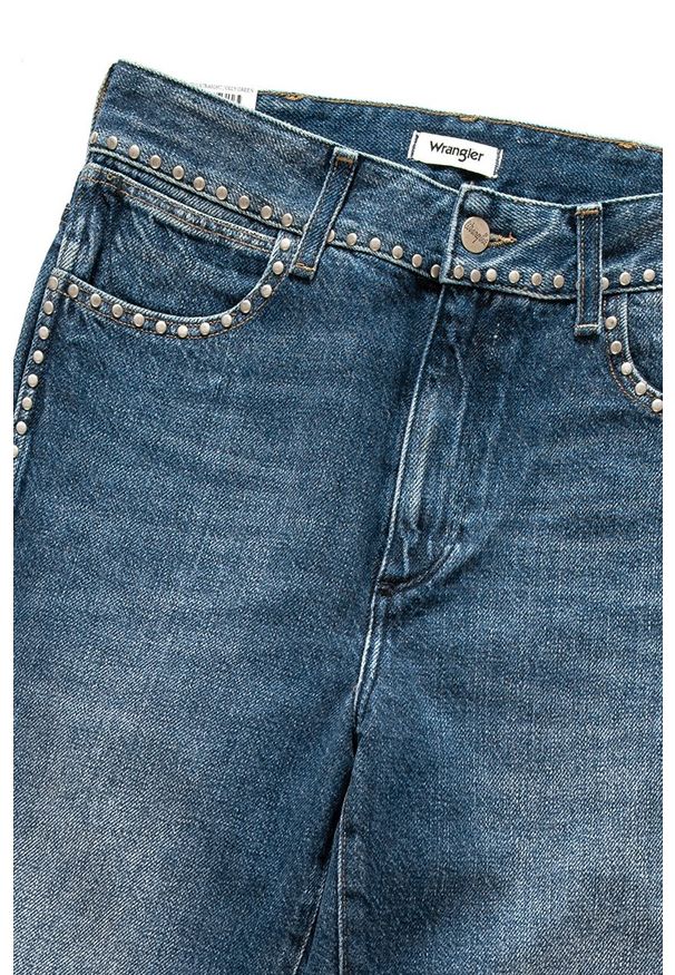 Wrangler - WRANGLER RETRO STRAIGHT JOLLY GREEN W238TM19G 112127881. Stan: podwyższony. Styl: retro