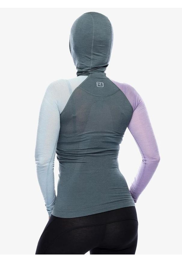ORTOVOX - Bluza termoaktywna damska Ortovox 120 Comp Light Hoody. Kolor: zielony. Sezon: zima. Sport: narciarstwo