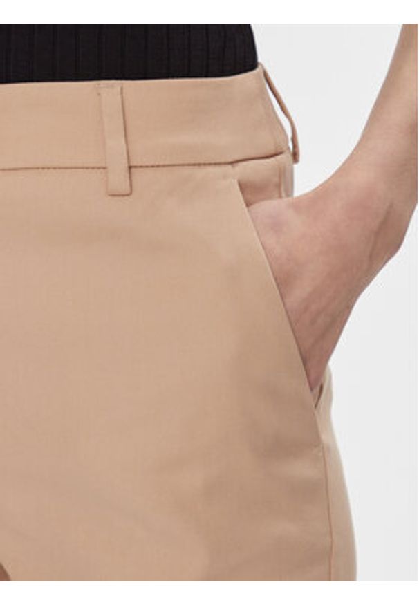 Weekend Max Mara Spodnie materiałowe Vite 2415131031 Beżowy Regular Fit. Kolor: beżowy. Materiał: bawełna