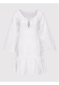Seafolly Sukienka letnia Broderie Anglaise 54700-CU Biały Relaxed Fit. Kolor: biały. Materiał: bawełna. Sezon: lato #3