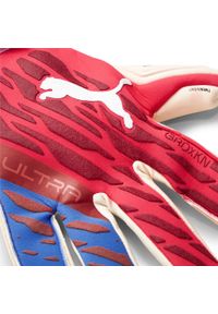 Rękawice Puma Ultra Grip 1 Hybrid Pro, Mężczyźni. Kolor: czerwony, różowy, biały, wielokolorowy. Materiał: poliester, materiał. Sport: piłka nożna