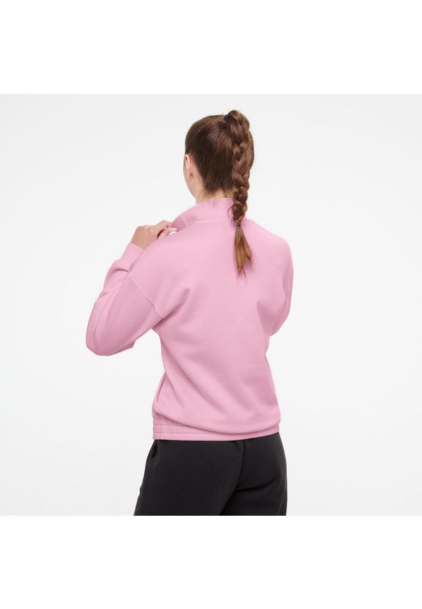 Bluza damska Puma Gym & Pilates. Kolor: różowy. Materiał: materiał, bawełna. Sport: joga i pilates