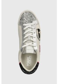 Karl Lagerfeld sneakersy skórzane SKOOL KL60136F. Nosek buta: okrągły. Materiał: skóra #2
