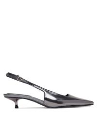 Calvin Klein Sandały Kitten Heel Pump Sling Mirr Lth HW0HW03275 Czarny. Kolor: czarny. Materiał: skóra #1