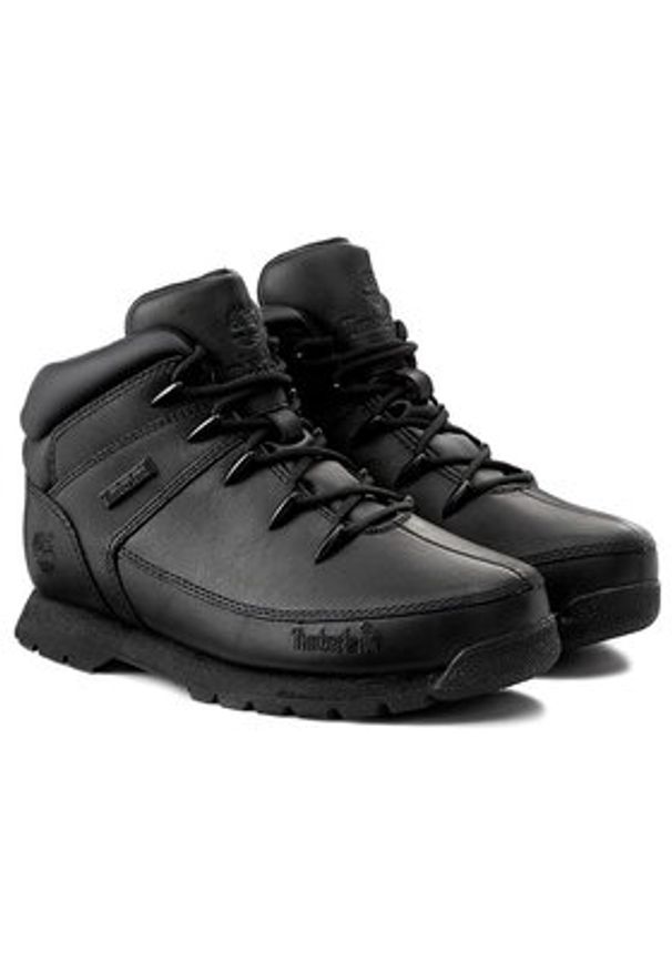 Timberland Trapery Euro Sprint A13KB Czarny. Kolor: czarny. Materiał: skóra