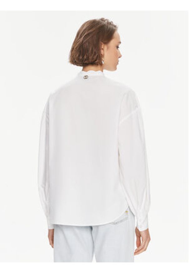 TwinSet - TWINSET Koszula 241TP2080 Biały Relaxed Fit. Kolor: biały. Materiał: bawełna