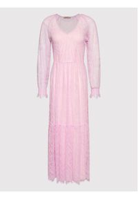 TwinSet - TWINSET Sukienka wieczorowa 221TP2140 Różowy Straight Fit. Kolor: różowy. Materiał: syntetyk. Styl: wizytowy #3