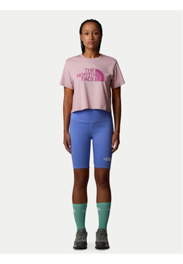 The North Face T-Shirt Easy NF0A8A6H Różowy Loose Fit. Kolor: różowy. Materiał: bawełna, syntetyk