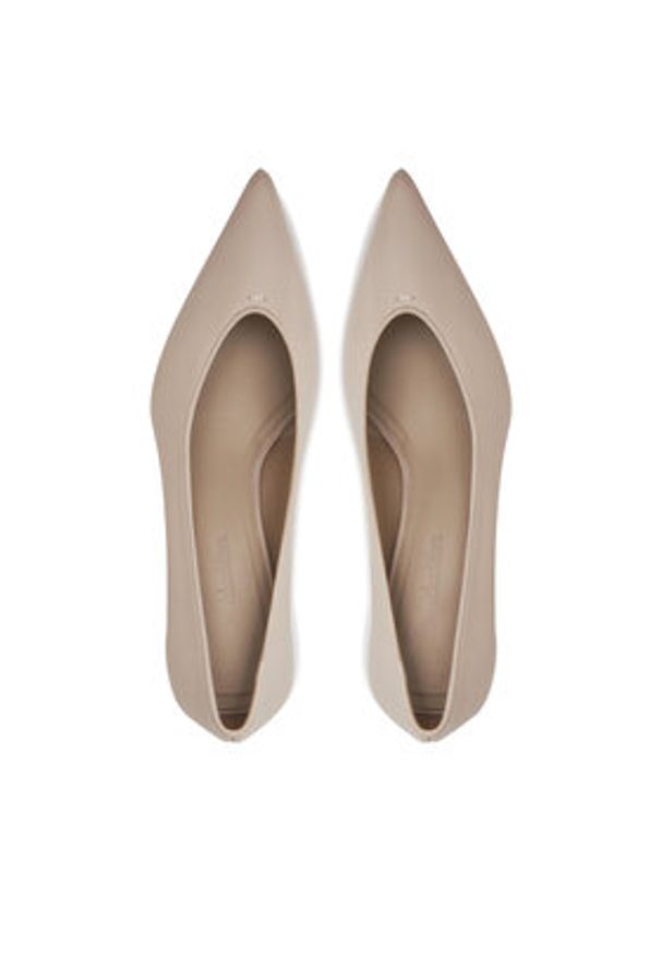 Max Mara Szpilki 2514521151600 Écru. Kolor: biały. Materiał: skóra. Obcas: na szpilce
