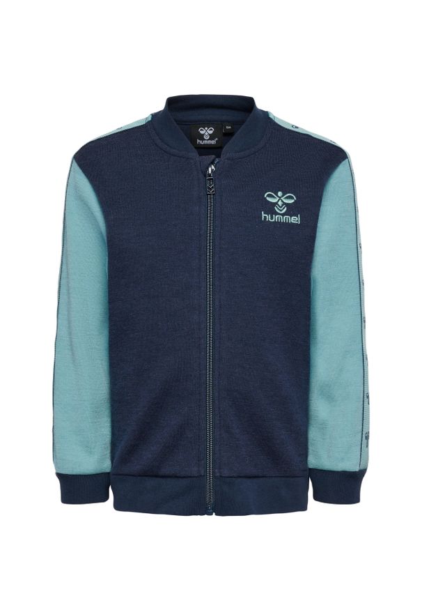 Kurtka dresowa dla dzieci Hummel Wulbato. Kolor: niebieski. Materiał: dresówka