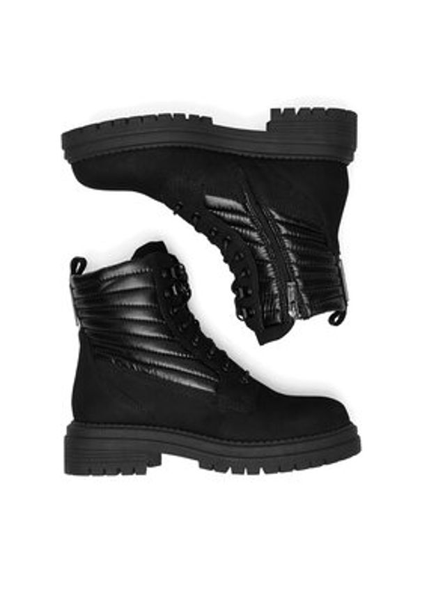 Sergio Bardi Trzewiki RST-E1057-02SB Czarny. Kolor: czarny. Materiał: nubuk, skóra