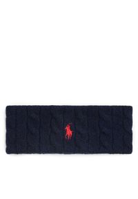 Polo Ralph Lauren Opaska 455981426004 Granatowy. Kolor: niebieski. Materiał: wełna, materiał