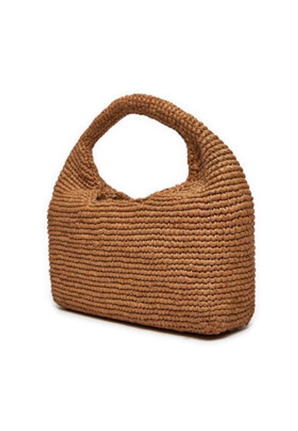 Manebi Torebka Halfmoon Bag V 2.2 DH Brązowy. Kolor: brązowy
