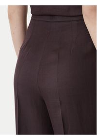 Marella Spodnie materiałowe Alcuno 2615131041 Brązowy Straight Fit. Kolor: brązowy. Materiał: wiskoza #5