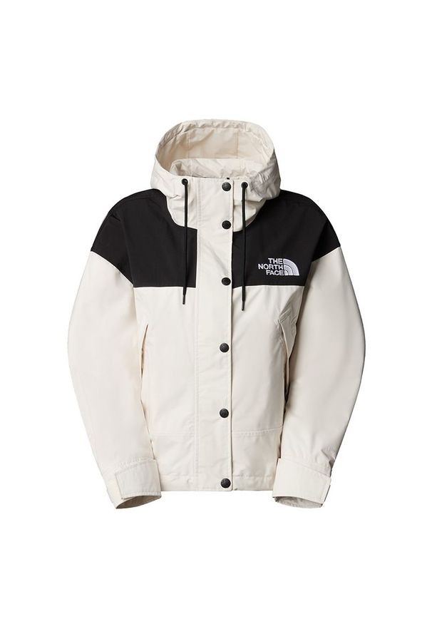 Kurtka The North Face Reign On 0A8BCHROU1 - bialo-czarna. Okazja: na co dzień. Kolor: czarny. Materiał: poliester, nylon. Długość rękawa: długi rękaw. Długość: długie. Wzór: aplikacja. Styl: casual