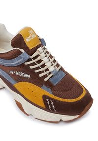 Love Moschino - LOVE MOSCHINO Sneakersy JA15426G1PIQN30A Kolorowy. Materiał: skóra, zamsz. Wzór: kolorowy #2