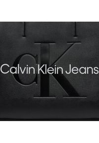 Calvin Klein Jeans Torebka Sculpted Shopper29 Mono K60K610276 Czarny. Kolor: czarny. Materiał: skórzane #4