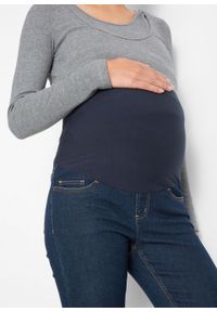 Dżinsy ciążowe "komfort-stretch", BOOTCUT bonprix ciemny denim. Kolekcja: moda ciążowa. Kolor: czarny #4