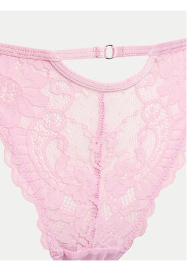 Hunkemöller Stringi Milaan 205384 Różowy. Kolor: różowy. Materiał: syntetyk