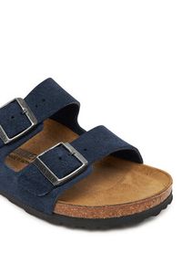 Birkenstock Klapki Arizona 1030895 Granatowy. Kolor: niebieski. Materiał: skóra, zamsz