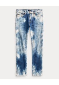 Ralph Lauren - RALPH LAUREN - Cieniowane spodnie Boyfriend. Kolor: niebieski. Materiał: bawełna #3