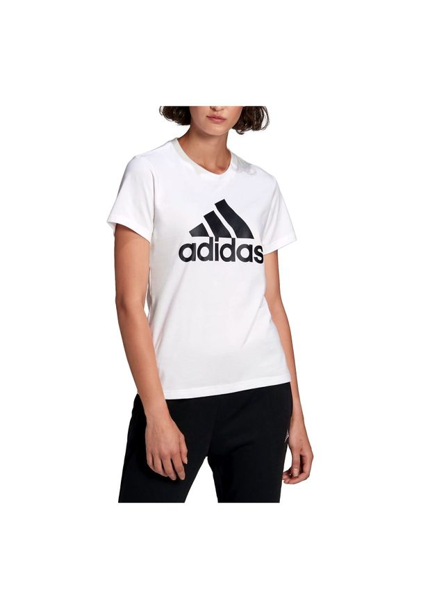 Adidas - Koszulka damska adidas Loungewear Essentials Logo Tee GL0649. Materiał: jeans, bawełna, dresówka